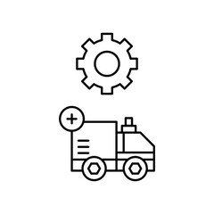 ambulance settings icon design