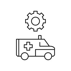 ambulance settings icon design