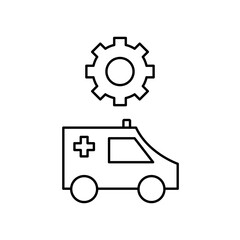 ambulance settings icon design