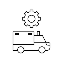 ambulance settings icon design