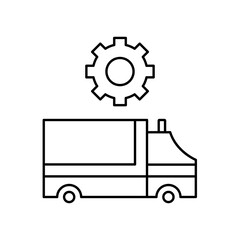 ambulance settings icon design