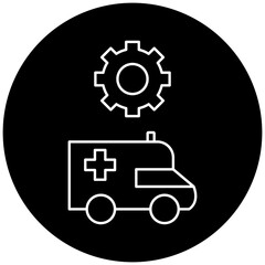 ambulance settings icon design