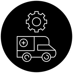 ambulance settings icon design