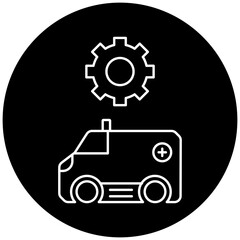 ambulance settings icon design
