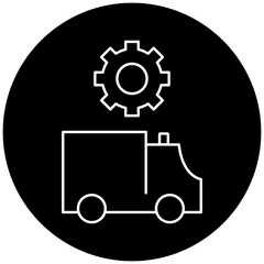 ambulance settings icon design