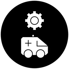 ambulance settings icon design