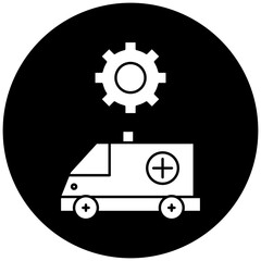ambulance settings icon design