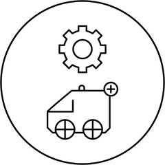  ambulance settings icon design