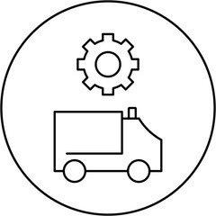  ambulance settings icon design