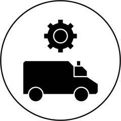 ambulance settings icon design