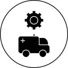 ambulance settings icon design