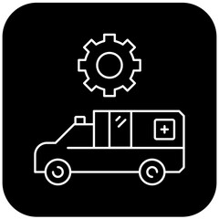 ambulance settings icon design