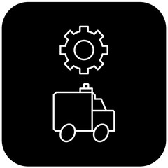 ambulance settings icon design