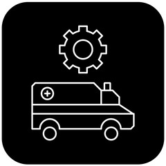 ambulance settings icon design