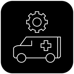 ambulance settings icon design