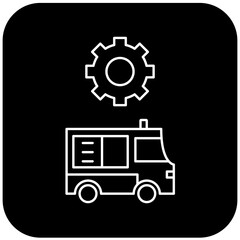 ambulance settings icon design