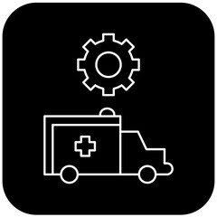 ambulance settings icon design