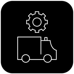 ambulance settings icon design