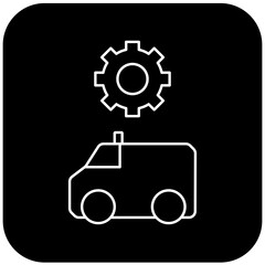ambulance settings icon design