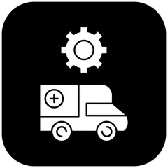 ambulance settings icon design