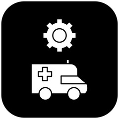 ambulance settings icon design