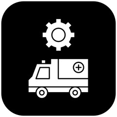 ambulance settings icon design