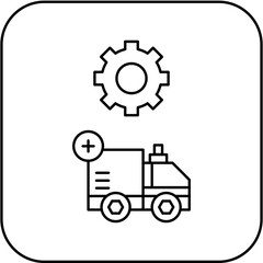 ambulance settings icon design