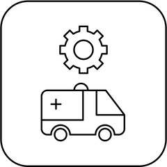 
ambulance settings icon design
