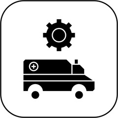 
ambulance settings icon design