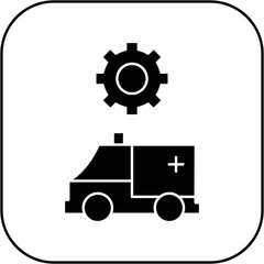 
ambulance settings icon design