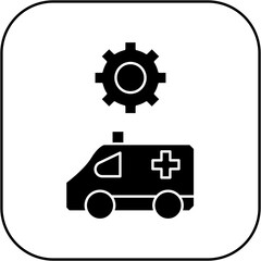 
ambulance settings icon design