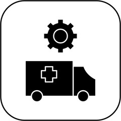 
ambulance settings icon design