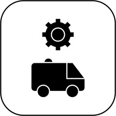 
ambulance settings icon design