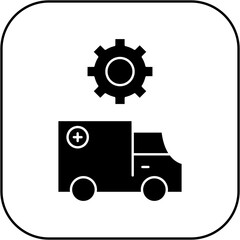 
ambulance settings icon design