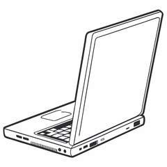 laptop .white background