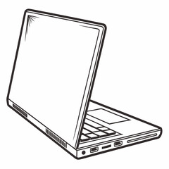 laptop .white background