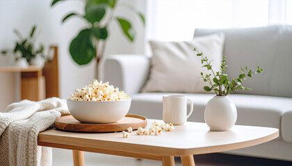 Fototapeta premium Popcorn isoliert Hell