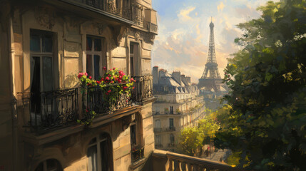 paris cityscape eiffel background style touch