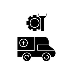 ambulance repair icon design