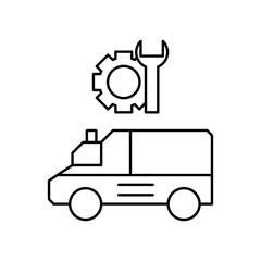 ambulance repair icon design