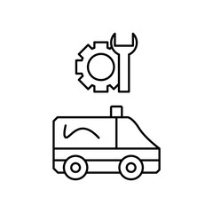 ambulance repair icon design