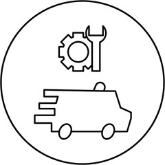 ambulance repair icon design