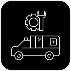 ambulance repair icon design