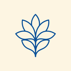 Artistic floral logo design highlighting innovation and beauty in modern branding concepts.