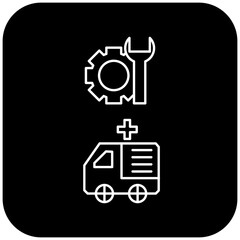 ambulance repair icon design