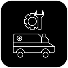 ambulance repair icon design