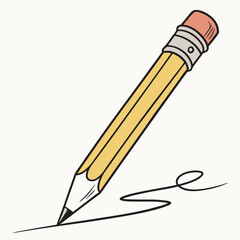 pencil icon vector .white background