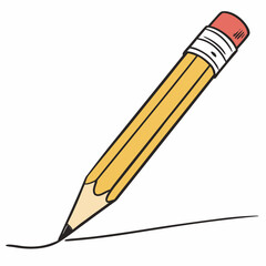 pencil icon vector .white background