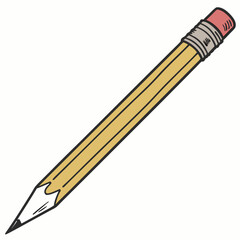 pencil icon vector .white background