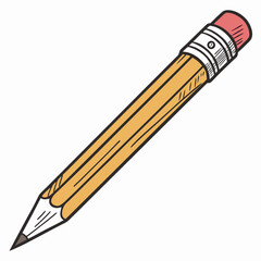pencil icon vector .white background